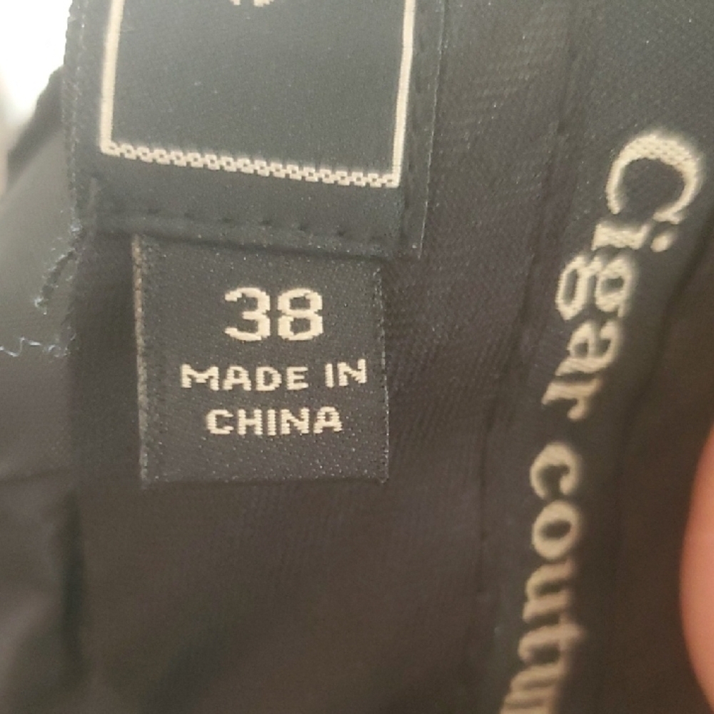 Cigar Couture Classic Mens Single Pleat Dress Pants Navy 38 X 27 - Picture 9 of 10